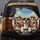 Five Happy Beagle Dogs Black Sunglasses Vehicle Interior - Travel Dog Lover Gift Spare Tire Cover - 5