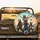 Four Raccoons Rock Band Guitarist Singer Open Road Journey - Music Lover Gift Spare Tire Cover - 2