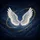 Majestic Luminous White Feathered Wings Golden Light Night Sky - Home Decor Gift Spare Tire Cover - 6