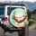 Lounging Cat Sunglasses Hammock - Tropical Beach Lover Gift Spare Tire Cover - 3