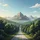 Distant Horizon Road Through Lush Forest Serene Mountains - Road Trip Essential Spare Tire Cover - 6