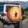 Jesus Christ Sacred Welcome Heavenly Light - Christian Faith Gift for Believers Spare Tire Cover - 3