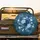 Dense Intertwined Blue Roses White Blossoms Foliage - Outdoor Vehicle Accessory Gift Spare Tire Cover - 2