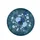 Dense Intertwined Blue Roses White Blossoms Foliage - Outdoor Vehicle Accessory Gift Spare Tire Cover - 4
