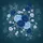 Dense Intertwined Blue Roses White Blossoms Foliage - Outdoor Vehicle Accessory Gift Spare Tire Cover - 6