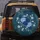 Dense Intertwined Blue Roses White Blossoms Foliage - Outdoor Vehicle Accessory Gift Spare Tire Cover - 5
