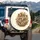 Mushrooms Monarch Butterflies Autumn Leaves - Fall Decor Gift Spare Tire Cover - 3