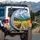 Sunflower Fields Mountain Path Cabin - Nature Lover Home Decor Gift Spare Tire Cover - 3