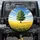 Green Tree Canola Field Blue Sky - Farmhouse Decor Gift for Garden Lover Spare Tire Cover - 1