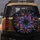 Glowing Iridescent Fractal Bloom Kaleidoscope Crystalline Swirls - Home Decor Gift Spare Tire Cover - 5