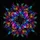 Glowing Iridescent Fractal Bloom Kaleidoscope Crystalline Swirls - Home Decor Gift Spare Tire Cover - 6