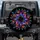 Glowing Iridescent Fractal Bloom Kaleidoscope Crystalline Swirls - Home Decor Gift Spare Tire Cover - 1