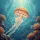 Glowing Sea Nettle Jellyfish Ocean Reef - Ocean Lover Gift Spare Tire Cover - 6