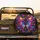 Glowing Iridescent Butterfly Neon Flowers Stars Night Sky - Butterfly Lover Gift Spare Tire Cover - 2