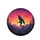 Wise Crow Silhouette Forest Mountains - Vibrant Sunset Wildlife Lover Gift Spare Tire Cover - 4