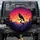 Wise Crow Silhouette Forest Mountains - Vibrant Sunset Wildlife Lover Gift Spare Tire Cover - 1