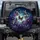 Luminous Golden Butterfly Cosmic Night Sky Purple Floral - Fantasy Lover Home Decor Gift Spare Tire Cover - 1