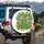 Green Tree Foliage Building Facade - Outdoor Decor Gift for Nature Lover Spare Tire Cover - 3