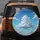 Clear Blue Sky White Cumulus Clouds - Nature Traveler Gift Spare Tire Cover - 5