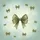 Olive Green Silk Ribbon Bows Light Bokeh Organic Lines Pale Teal Sage Green Clouds - Home Decor Gift Spare Tire Cover - 6