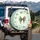 Olive Green Silk Ribbon Bows Light Bokeh Organic Lines Pale Teal Sage Green Clouds - Home Decor Gift Spare Tire Cover - 3