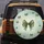 Olive Green Silk Ribbon Bows Light Bokeh Organic Lines Pale Teal Sage Green Clouds - Home Decor Gift Spare Tire Cover - 5