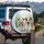 Fluffy Brown Patch Jack Russell Terriers Paws See No Evil - Pet Lover Home Decor Gift Spare Tire Cover - 3