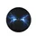 Electric Blue Glowing Eyes Lightning Energy - Vehicle Decor Gift for Sci-Fi Fans Spare Tire Cover - 4