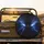 Menacing Electric Blue Glowing Reptilian Eyes Lightning Bolts Dark Energy - Dark Fantasy Lover Gift Spare Tire Cover - 2