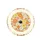 Dense Pale Cream 1960s Retro Flowers Orange Yellow Daisy Garden Floral Home Decor Gift Spare Tire Cover - 4
