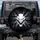 Menacing Monster Face Glowing Eyes Jagged Mouth Dark Void - Fantasy Art Lover Gift Spare Tire Cover - 1