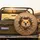Golden Brown Curious Hamster Peeking Shredded Cardboard Box - Pet Lover Gift Spare Tire Cover - 2