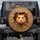 Golden Brown Curious Hamster Peeking Shredded Cardboard Box - Pet Lover Gift Spare Tire Cover - 1