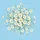 White Daisies Yellow Centers Green Leaves - Home Decor Gift for Garden Lover Spare Tire Cover - 6