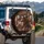 Laughing Horses Sunglasses Urban Travel Scene - Road Trip Companion Gift Spare Tire Cover - 3