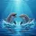 Bottlenose Dolphins Rising from Ocean Water Splashes - Wildlife Lover Gift for Marine Life Spare Tire Cover - 6