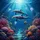 Majestic Dolphins Coral Reef Tropical Fish - Ocean Lover Gift Spare Tire Cover - 6