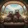 Cheerful Hippopotamus Family Luxury Travel - Wildlife Adventure Gift Spare Tire Cover - 6