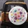 Pink Purple Blue Yellow Cosmos Flowers Foliage Buds Garden - Garden Lover Gift Spare Tire Cover - 5