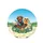Dogs Tropical Lei Sunglasses Map Paw Prints - Dog Lover Travel Gift Spare Tire Cover - 4