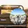 Joyful Fluffy Bichon Frise Dogs Driving Scenic Journey - Road Trip Gift for Dog Lovers Spare Tire Cover - 2