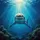 Great White Shark Sunlit Deep Ocean Reef Fish Water Bubbles Scene Wildlife Lover Gift Spare Tire Cover - 6