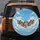 Four English Bulldogs Blue Sky Clouds - Dog Lover Gift Spare Tire Cover - 5