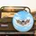 Four English Bulldogs Blue Sky Clouds - Dog Lover Gift Spare Tire Cover - 2