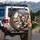 Joyful Realistic Schnauzer Dog Family Road Trip Comfortable Vehicle Interior - Pet Owner Gift Spare Tire Cover - 3