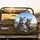 Intense Grey Wolves Driving Car Mountain Sky Landscape - Adventure Lover Gift Spare Tire Cover - 2