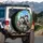 Siberian Husky Family Forest - Outdoor Adventure Gift for Dog Lover Spare Tire Cover - 3