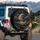 Golden Crescent Moon Dark Clouds Stars Stardust Midnight Sky - Moon Lover Gift Spare Tire Cover - 3