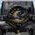 Golden Crescent Moon Dark Clouds Stars Stardust Midnight Sky - Moon Lover Gift Spare Tire Cover - 1