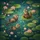 Playful Otters Lotus Lily Pond - Wildlife Lover Gift Spare Tire Cover - 6